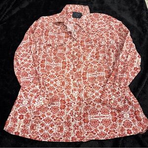 Cowgirl hardware western Floral Shirt